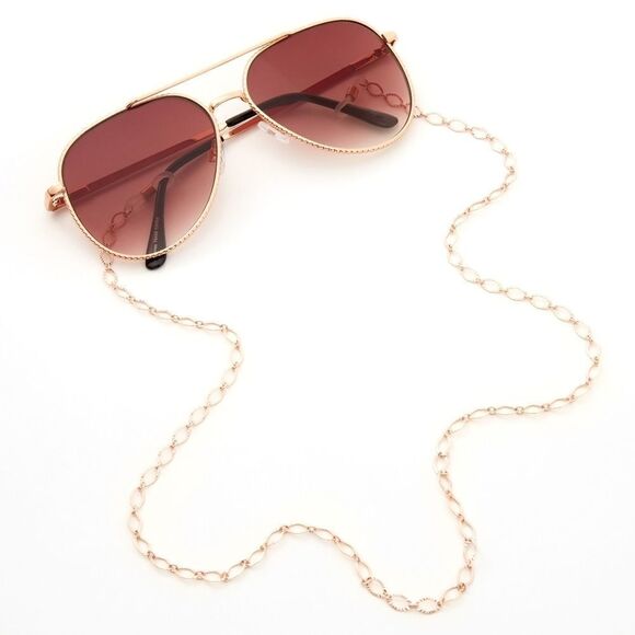 Rose Gold Tone Link Chain for Sunglasses NWT - Picture 1 of 2